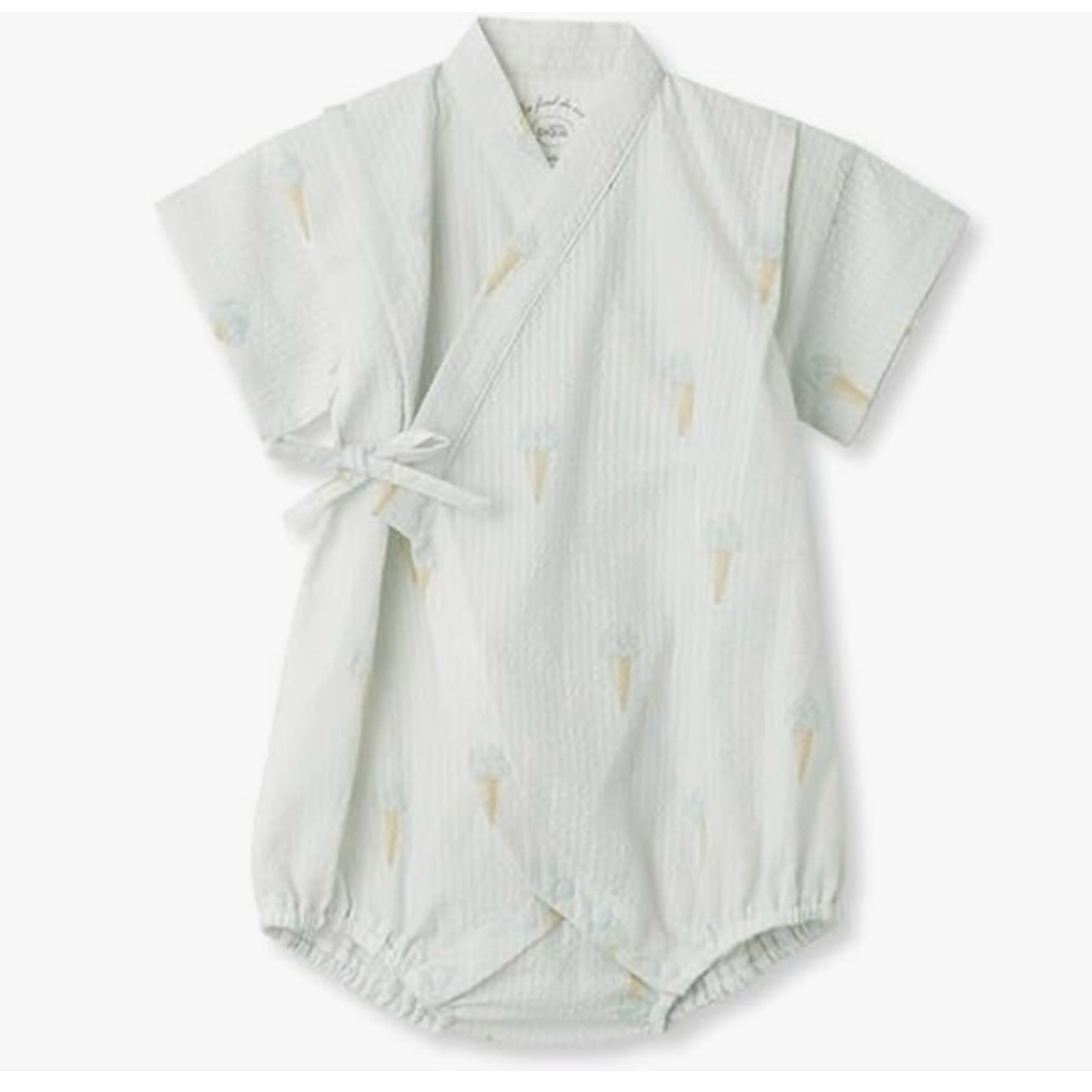Gelato Pique PBFO232441 BABY Jinbei Romper Blue Size 80 (80-90cm)